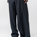 Wrap Over Trousers Black