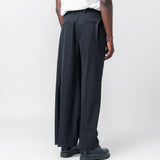 Wrap Over Trousers Black