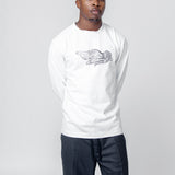 Long Sleeve Wing Logo Tee Optic White