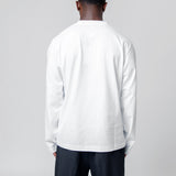 Long Sleeve Wing Logo Tee Optic White