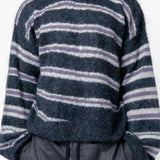 Mohair Blend Jumper Dark Grey Melange/Multi