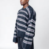 Mohair Blend Jumper Dark Grey Melange/Multi