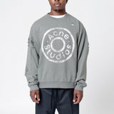 Sweater Printed Logo Moss Green