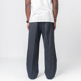 Wool Pants Grey Stripe