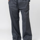 Wool Pants Grey Stripe