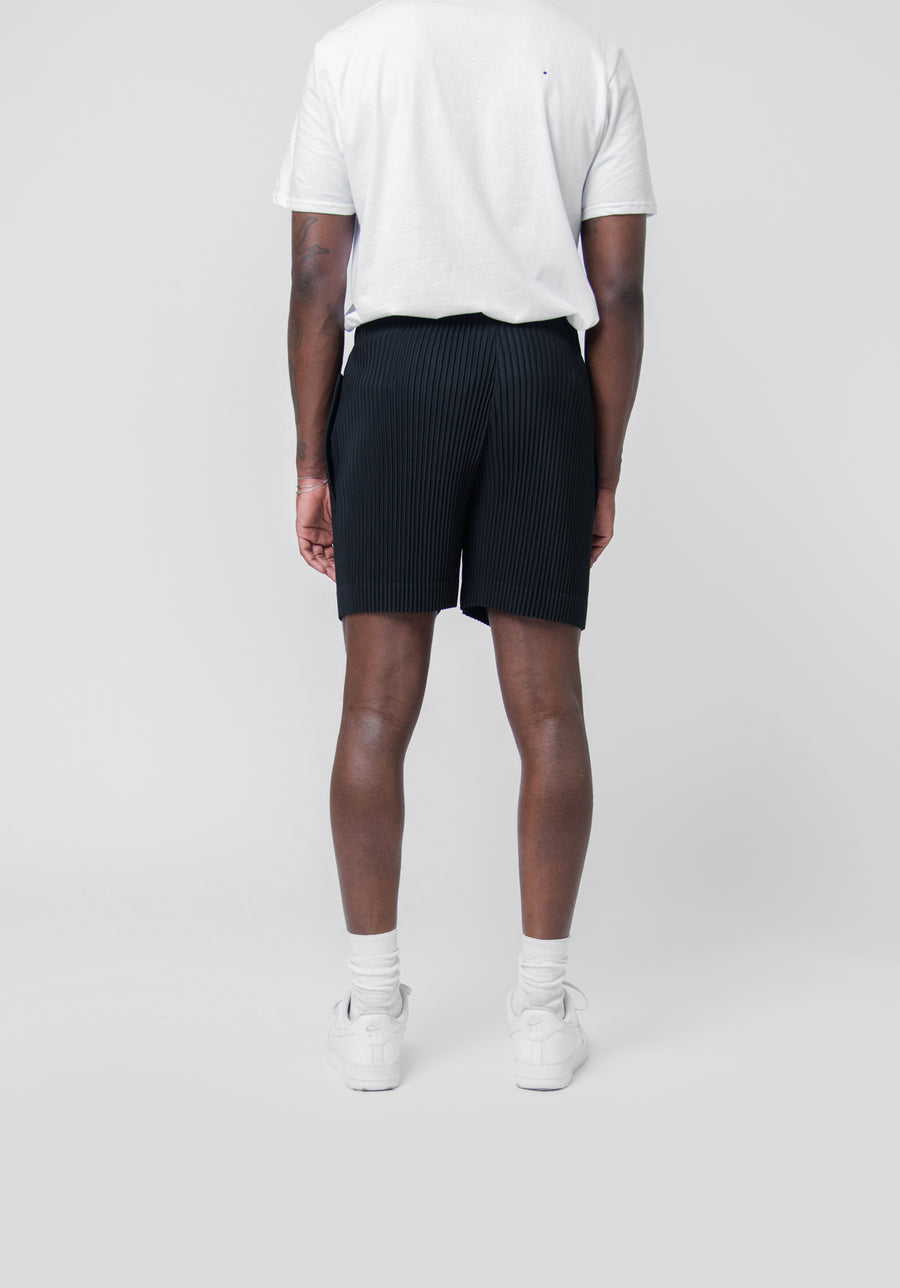 Flip Pleated Short Black JF174-15