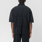 Flip Pleated Shirt Black JJ172-15