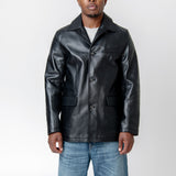 Alley Jacket Heavy Grain Black Leather