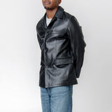 Alley Jacket Heavy Grain Black Leather