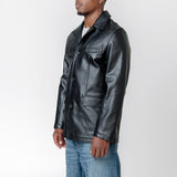 Alley Jacket Heavy Grain Black Leather