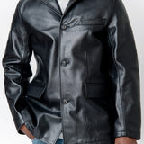 Alley Jacket Heavy Grain Black Leather