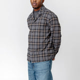 Heusen Shirt Hairy Flannel Oyster Check