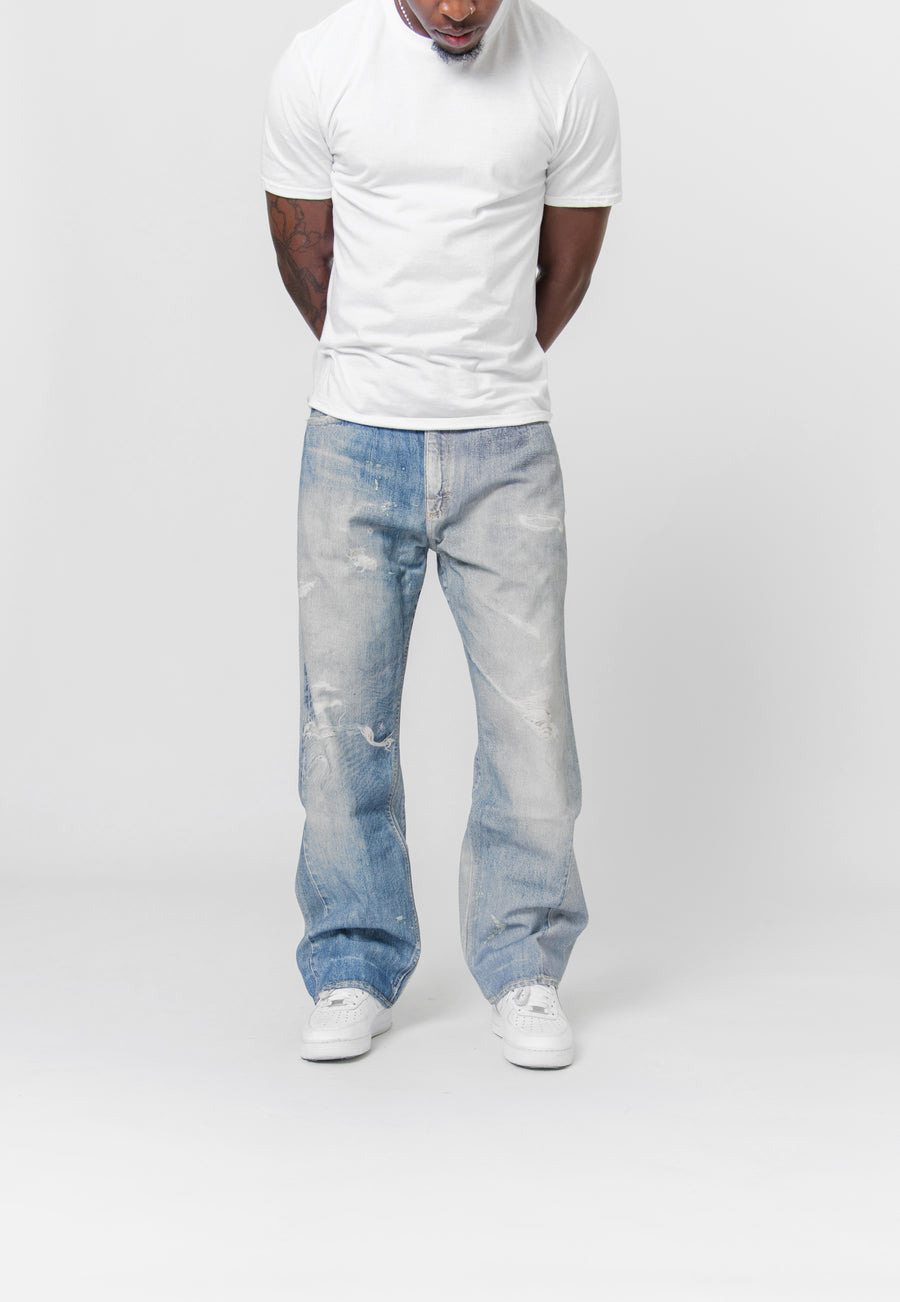 Third Cut Denim Digital Denim Print