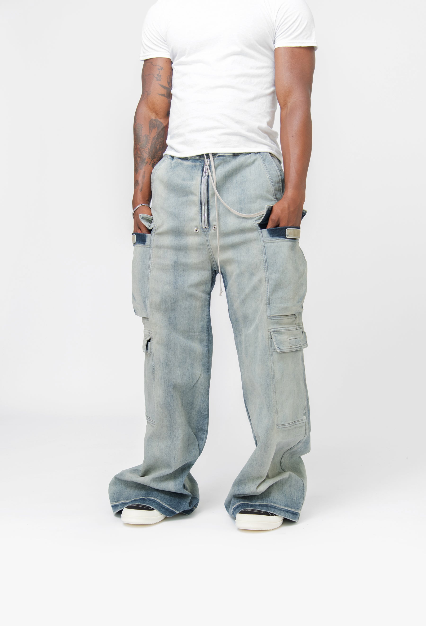 RICK OWENS DOUBLE CARGO JUMBO BELAS