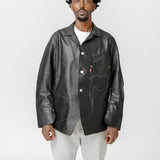 Junya Men Levis Leather Jacket Black