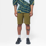 Colour Pleats Shorts Olive Khaki HP56-JF184-67