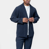 Basics Pleated Blazer Navy HP57-JD501-75