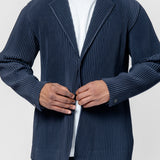 Basics Pleated Blazer Navy HP57-JD501-75