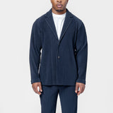 Basics Pleated Blazer Navy HP57-JD501-75