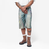 Denim Shorts-Loose Fit Mid Blue FN-MN-SHOR000264