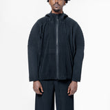 MC May Pleated Zip Hoodie Jacket Black HP56-JL121-15