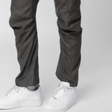 Wool Stripe Suit Pant Olive WL-P018