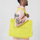 Furry Logo Tote Bag Lime Green BAGS000138
