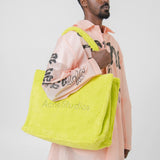 Furry Logo Tote Bag Lime Green BAGS000138