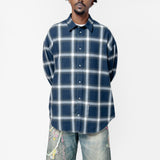 Button-Up Shirt Navy Multi FN-MN-SHIR000868