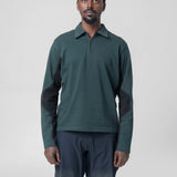 Half-Zip Polo Sweater Forest Green