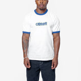 Short Sleeve Connection Script Ringer T-Shirt White/Wolfsbane I035429