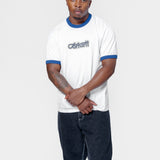 Short Sleeve Connection Script Ringer T-Shirt White/Wolfsbane I035429