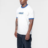 Short Sleeve Connection Script Ringer T-Shirt White/Wolfsbane I035429