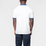 Short Sleeve Connection Script Ringer T-Shirt White/Wolfsbane I035429