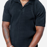 Basics Pleated Polo Black HP58-JM530-15