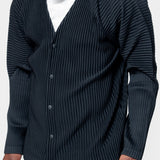 Basics Pleated Cardigan Black HP58-JL541-15