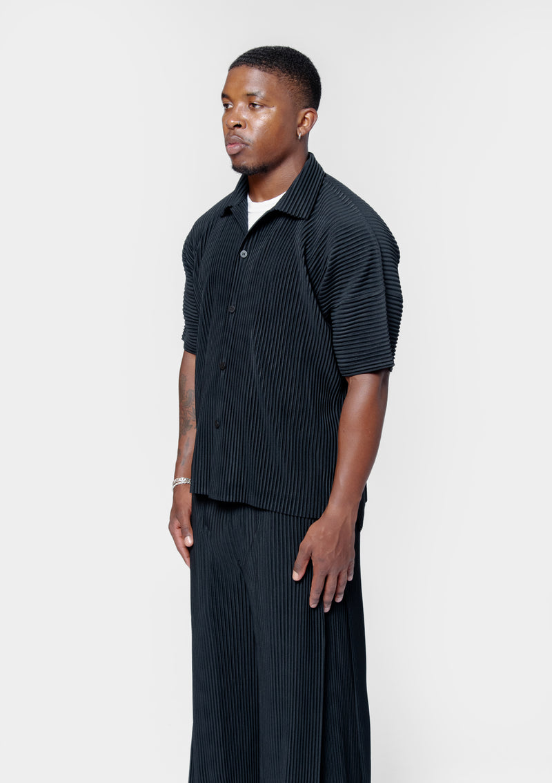 MC July Pleated Shirt Black HP58-JJ072-15