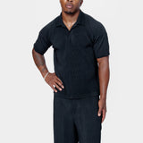 Basics Pleated Polo Black HP58-JM530-15