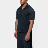 Basics Pleated Polo Black HP58-JM530-15