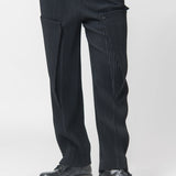 Unfold Pleated Trouser Black JF366-15