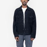 Evening Coach Jacket Black Brushed Cotton M4201EBBC