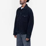 Evening Coach Jacket Black Brushed Cotton M4201EBBC