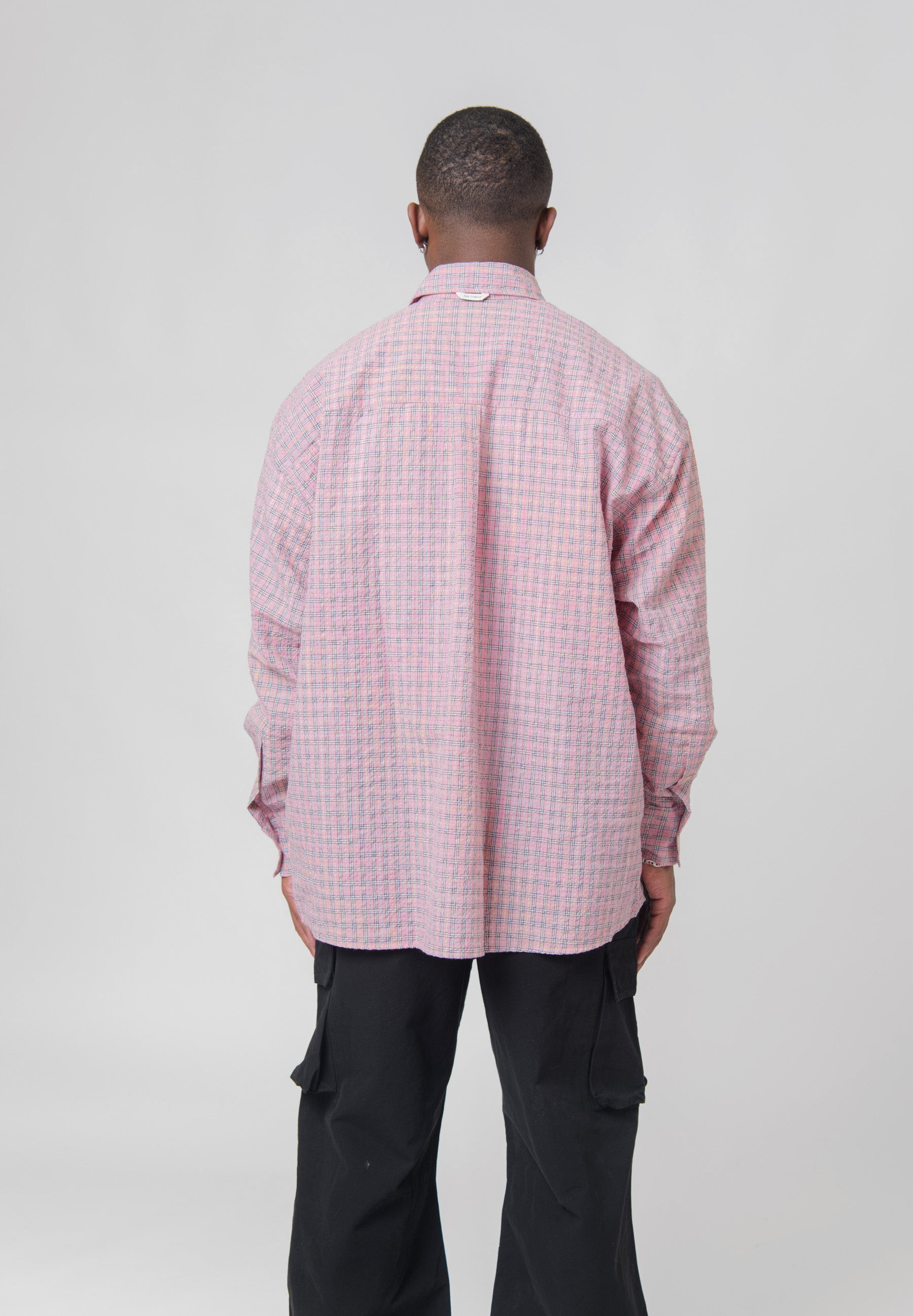 Borrowed BD Shirt Pink Kimble Check M4232BPK