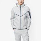 Nike KOBE Tech Fleece Full-Zip Windrunner Jacket DK GREY HEATHER/WHITE IB2713-063
