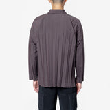 Edge Pleated Shirt Dark Brown HP58-FJ355-49