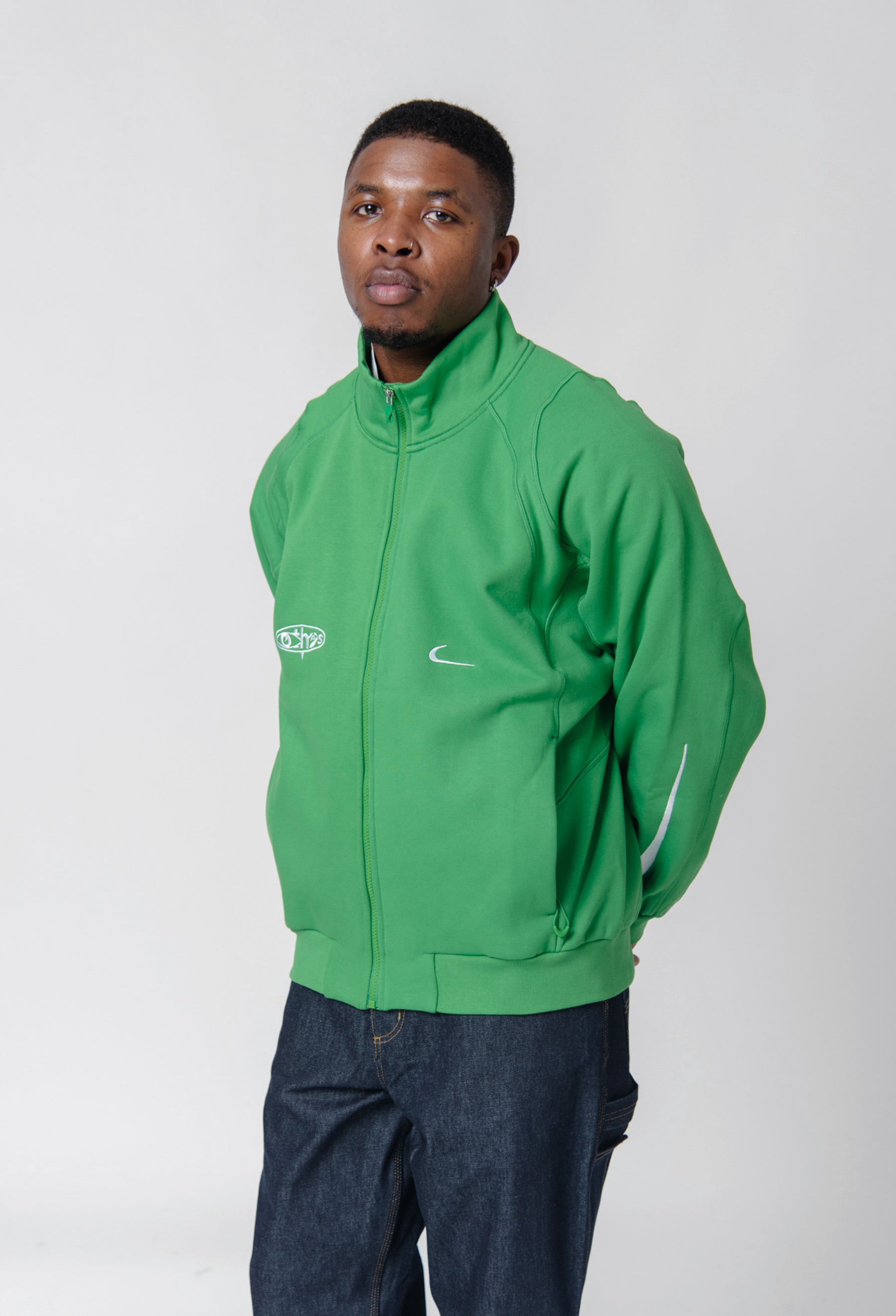 Nike off best sale white track jacket