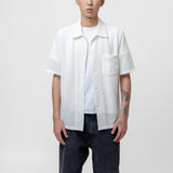 Box Shirt Shortsleeve White Boucle M2202BB