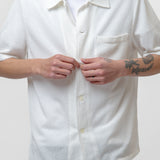 Box Shirt Shortsleeve White Boucle M2202BB