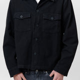 Evening Coach Jacket Black Brushed Cotton M4201EBBC