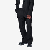 Borrowed Chino Coal Black Link Stripe Weave M4254BC